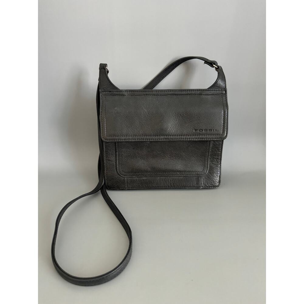 Fossil Gray Crossbody Bag